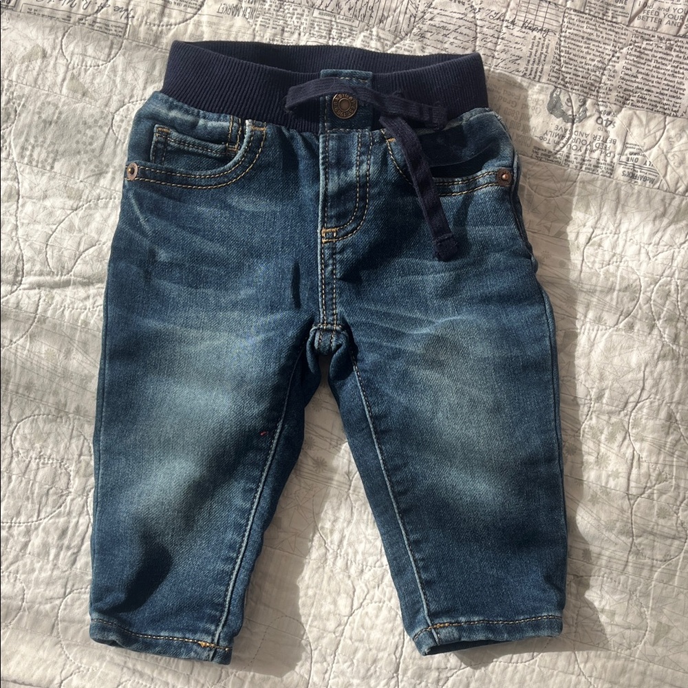 GAP Dark Blue Kids Jeans with Navy Waistband